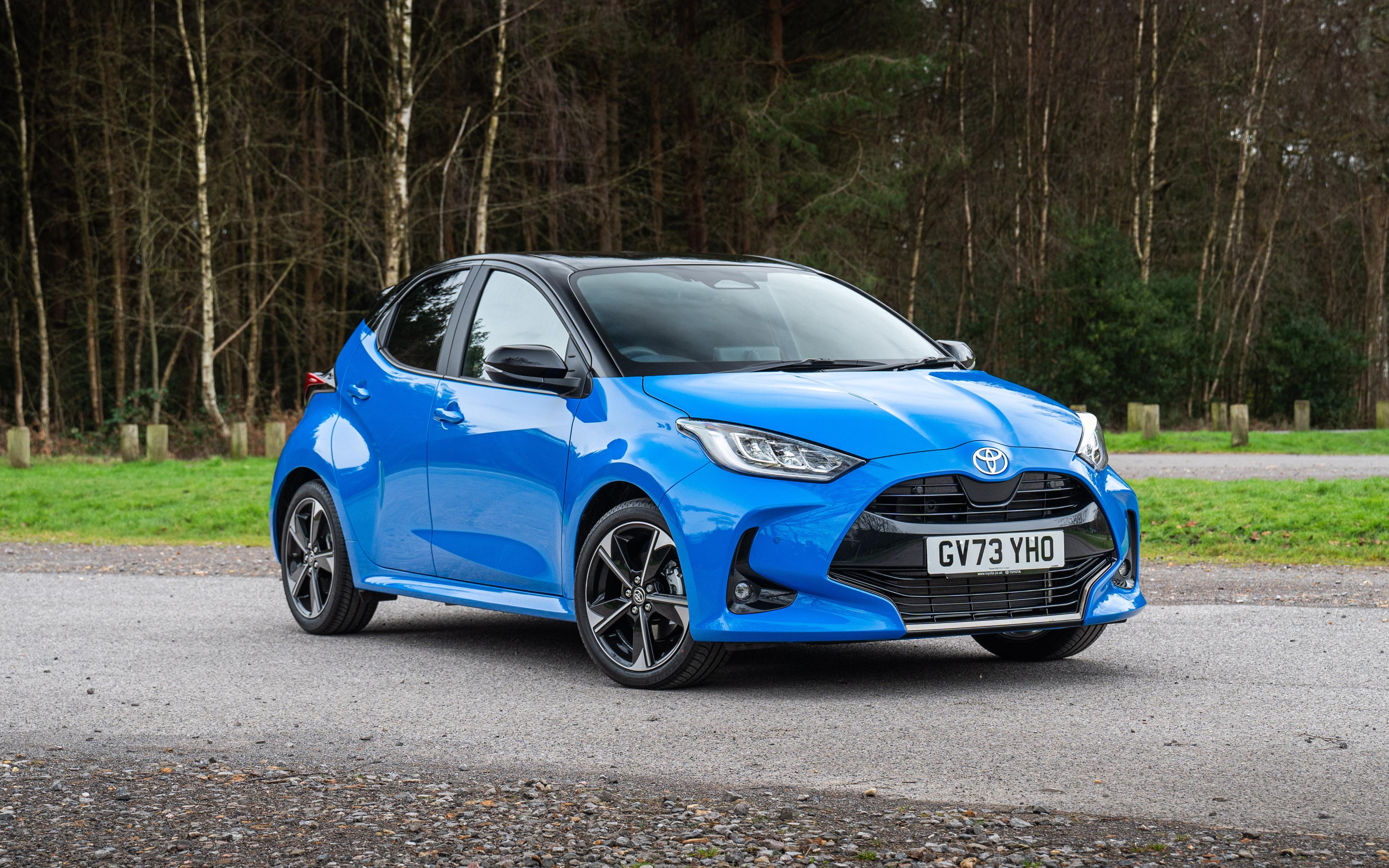 Hybrid hatchback in daylight